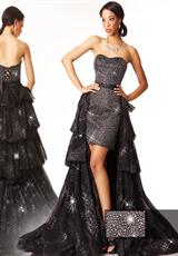 Lace Back Dana Mathers Prom Dress DIAMOND